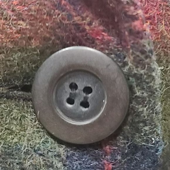 BOYNE VALLEY WEAVERS Plaid Wool Jacket/Cape – Made in Ireland, Pure Elegance! - Picture 9 of 11